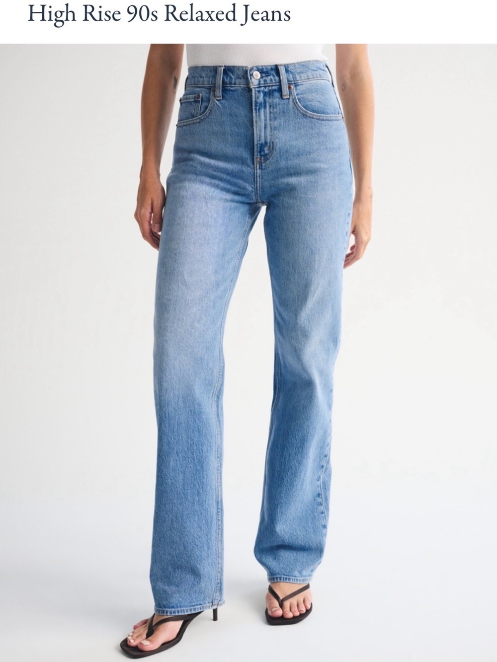 Abercrombie & Fitch The 90s Relaxed Jean - Light Blue (high rise)